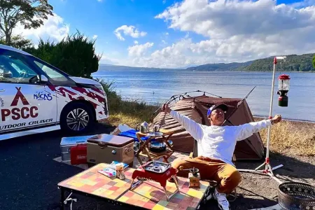 【レポート2023#18】山中湖畔サイトあり！白樺の林間サイトや館内宿泊も可能！雄大な富士山を望める「the 508」