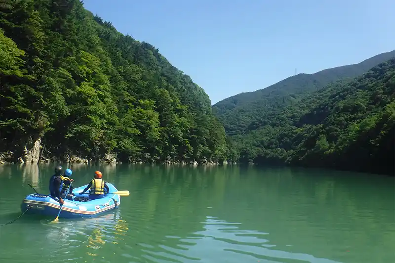 梓湖ラフトツーリング