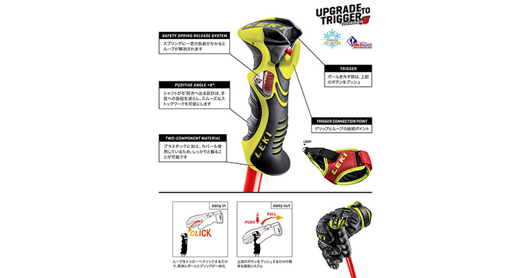 快適性と安全性も兼ね備えたスキーストック!!