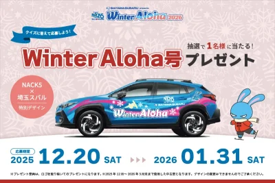 Winter Aloha号プレゼント